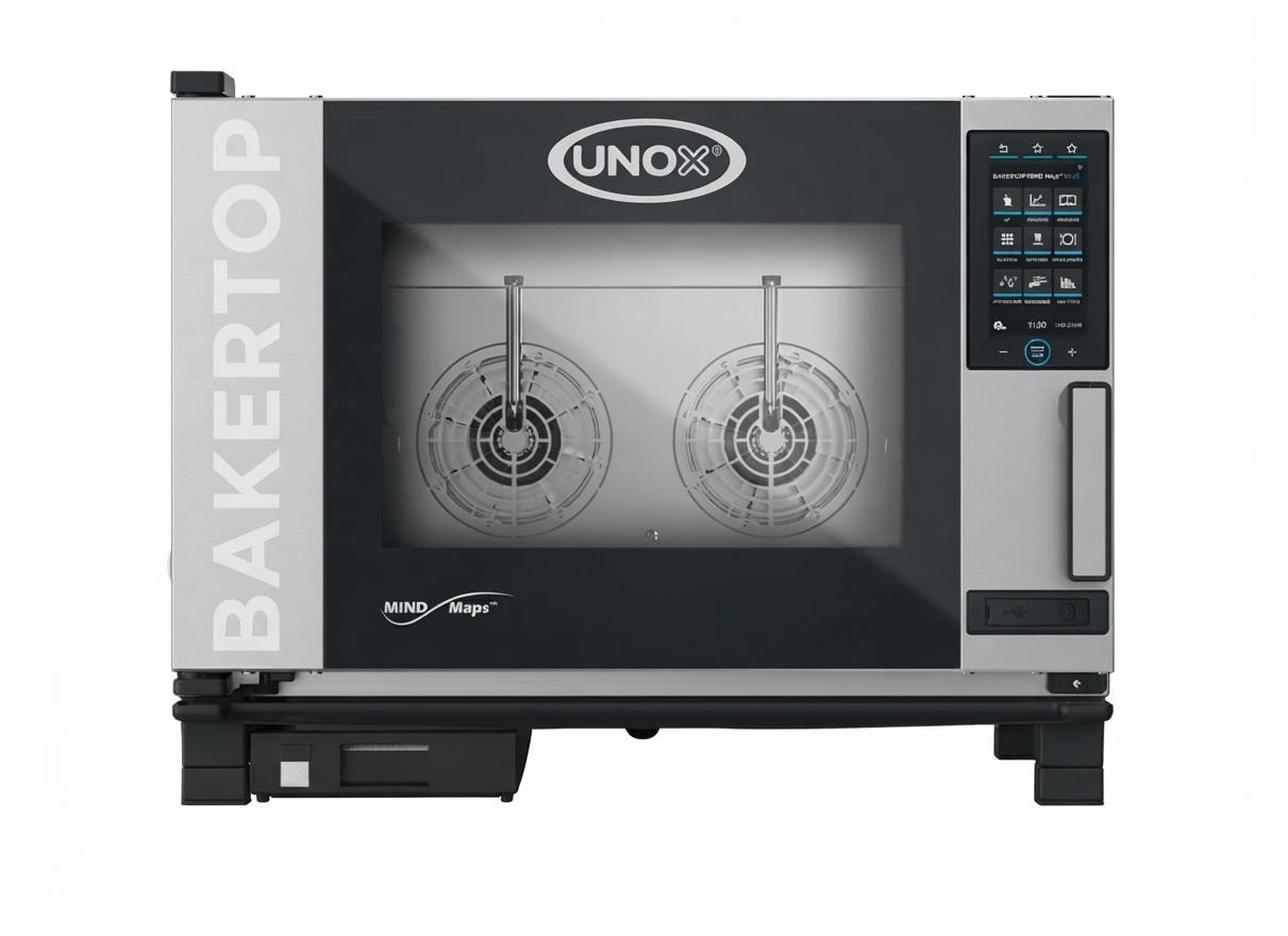 فرن كومبي احترافي 4 صواني 600×400 بتنظيف ذاتي UNOX BAKERTOP MIND.Maps™ PLUS XEBC-04EU-EPRM