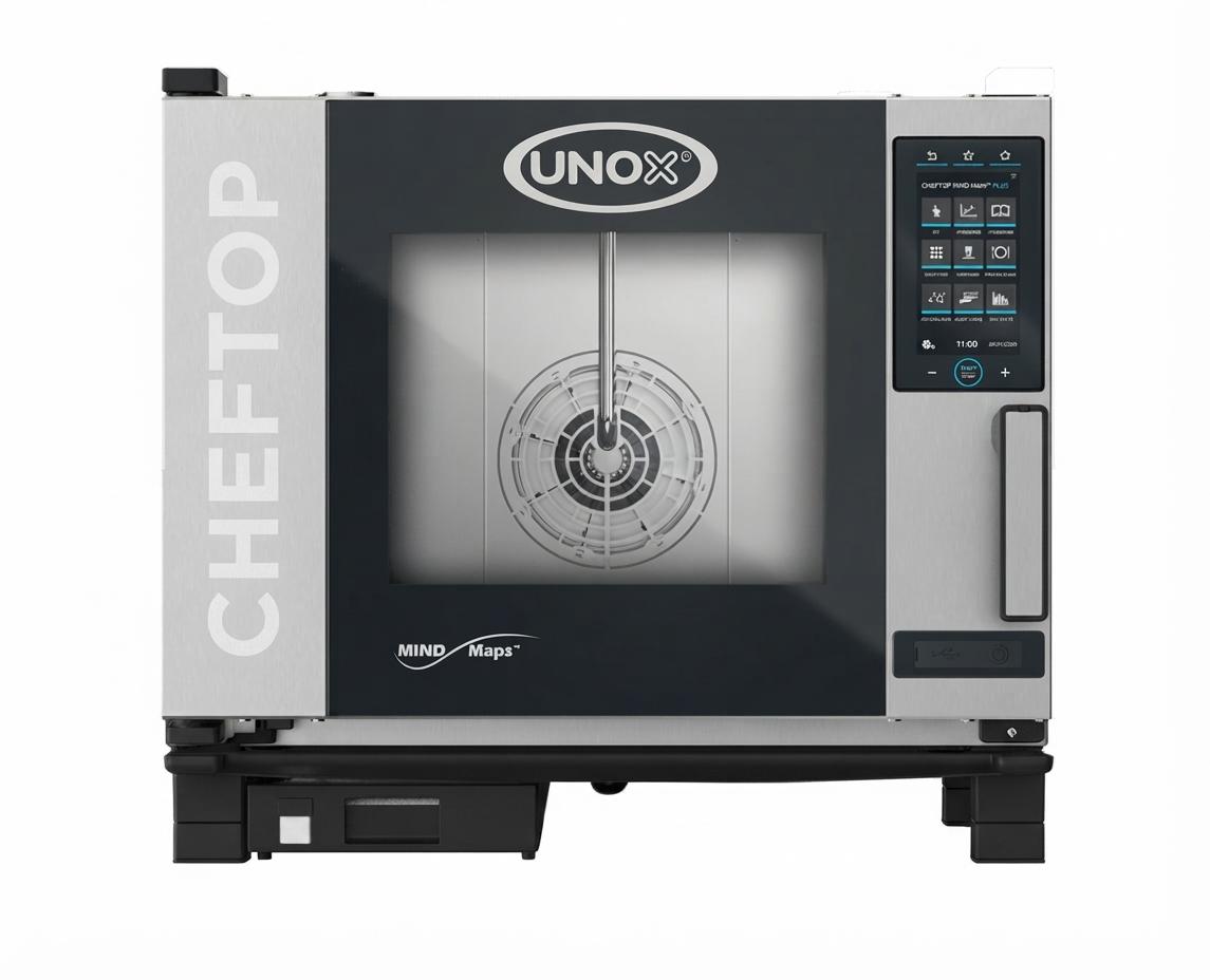 فرن كومبي احترافي 5 صواني GN 1/1 بوظائف ذكية UNOX CHEFTOP MIND.Maps™ PLUS XEVC-0511-EPRM